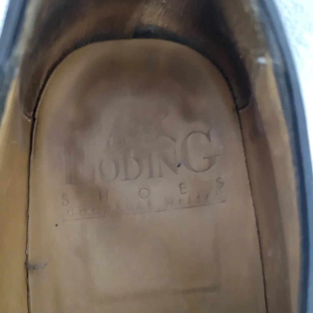 LODING Paris New Taylor men Monk Strap Leather Shoes 9D Excellent Condition $499